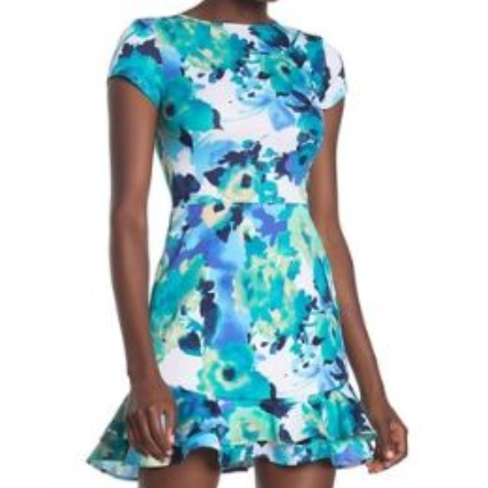 COPY - NWOT. Love...Ady Floral Ruffle Hem